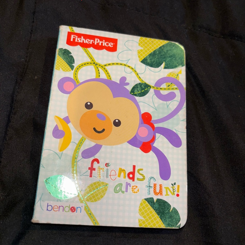 Fisher Price friends are fun book animals hard cover Montessori kids children
